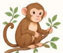 Watercolor monkey · 猴